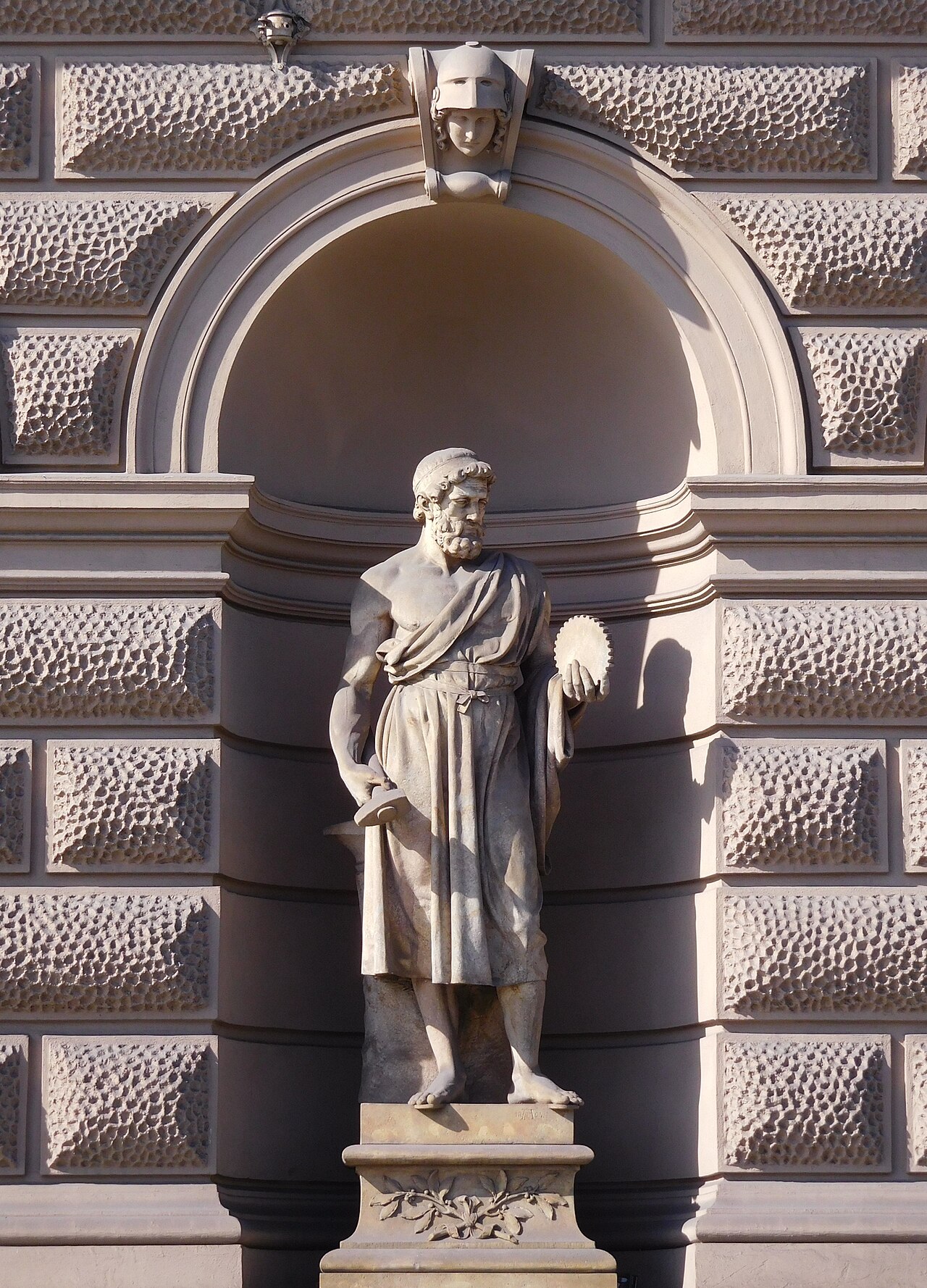 Allegory of work by Antonín Popp