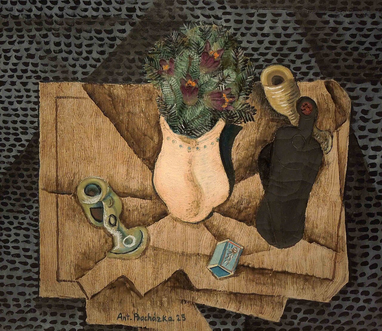 Still life with Pasque Flower by Antonín Procházka