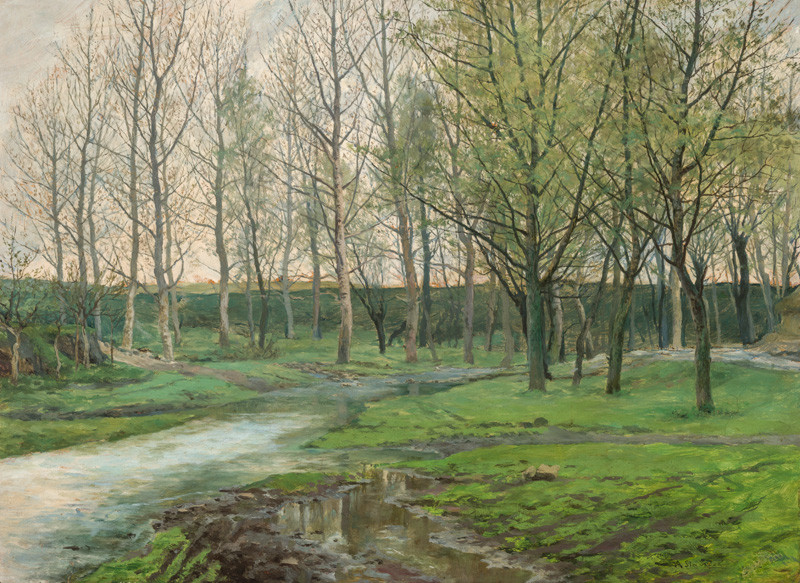 Early Spring at Okoř Stream by Antonín Slavíček