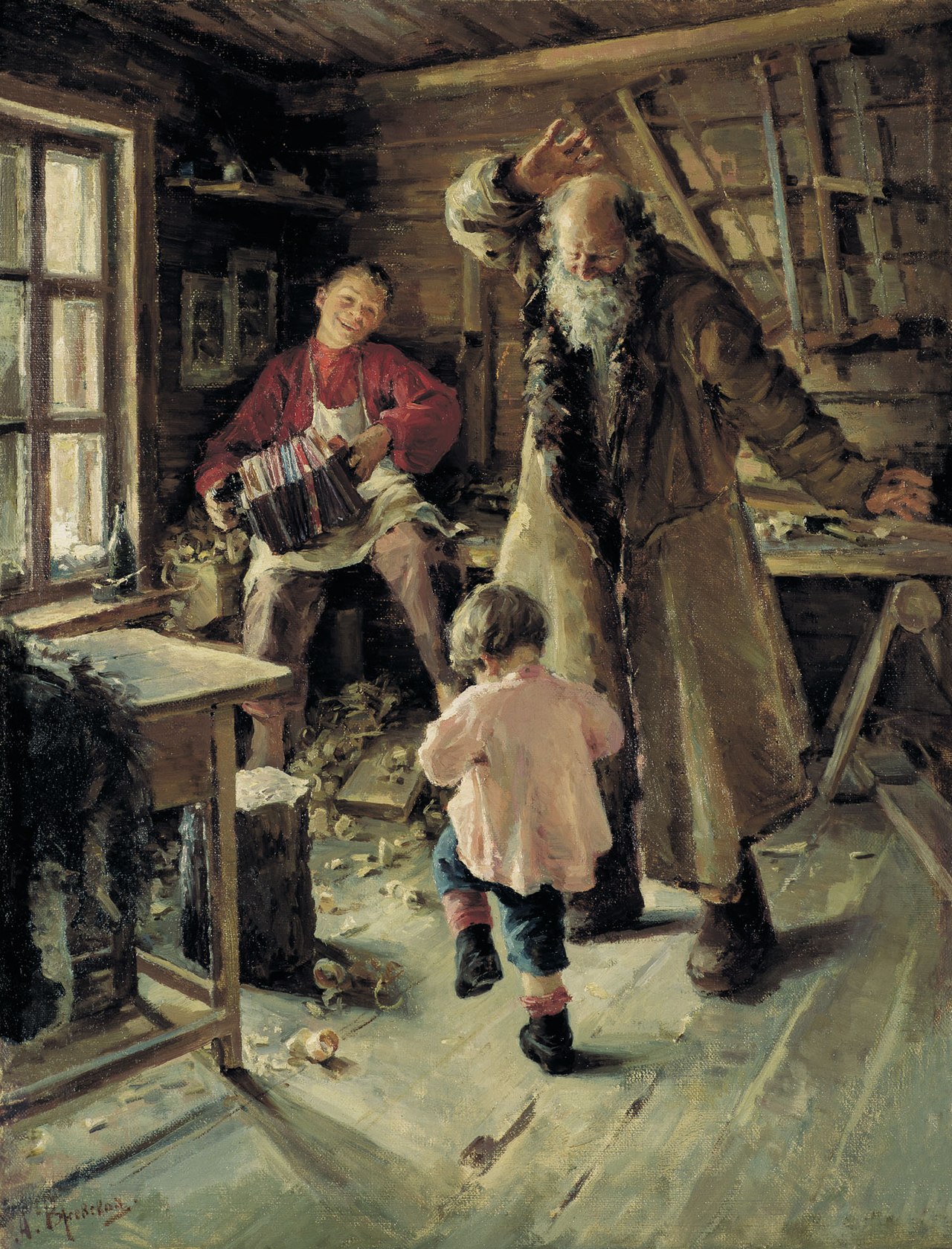 A Merry Moment by Antonina Rzhevskaya