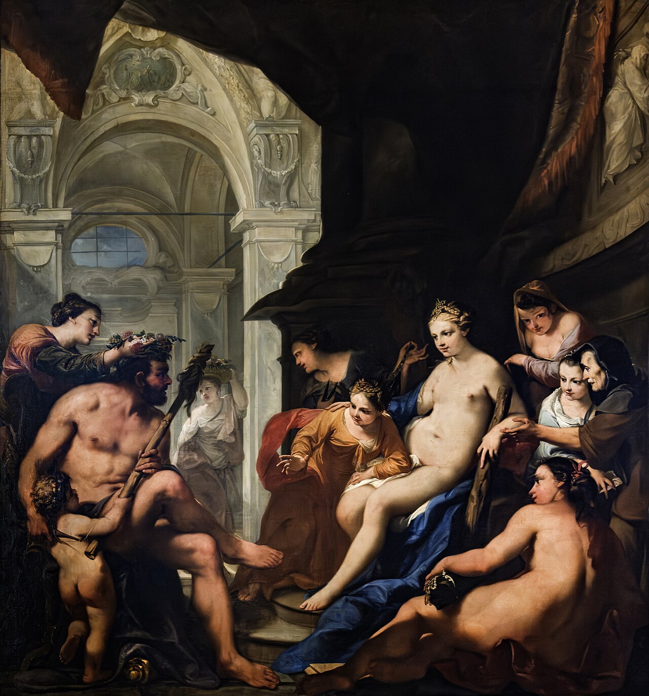 Hercules in the Palace of Omphale by Antonio Bellucci