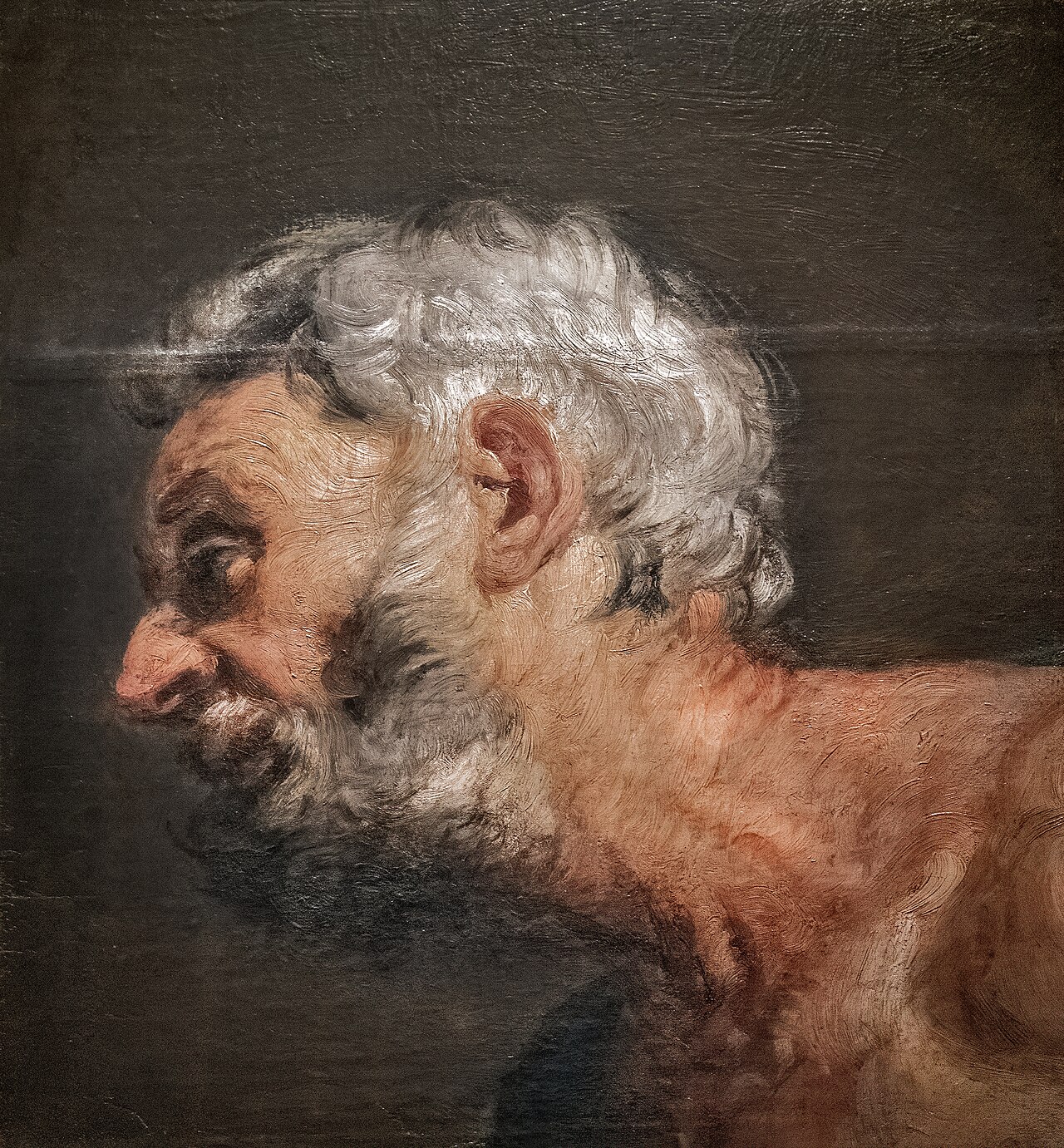 Head of an Elderly by Antonio Carneo