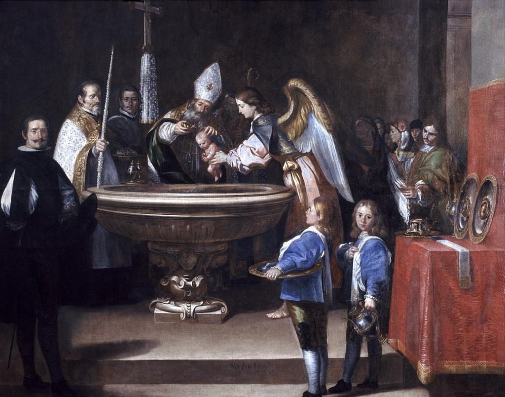 Baptism of Saint Francis of Assisi by Antonio del Castillo y Saavedra