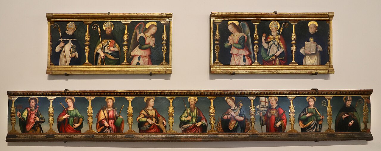 Predella with nine holy Martyrs by Antonio del Ceraiolo