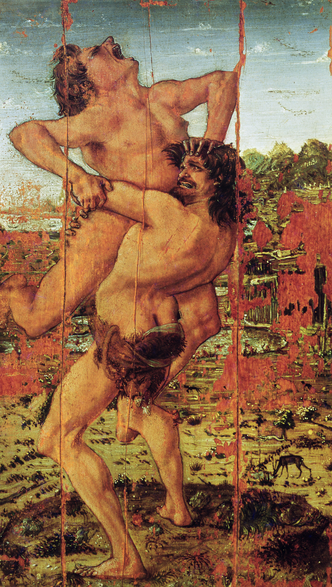 Heracles and Antaeus by Antonio del Pollaiuolo
