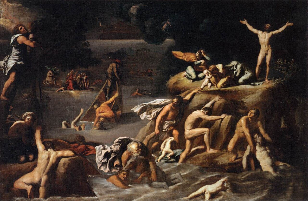 The Flood by Antonio Marziale Carracci