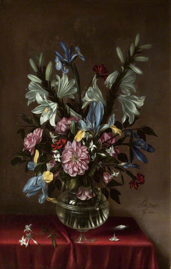 Still Life with Vase of Flowers by Antonio Ponce