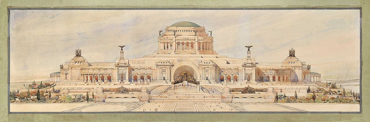 Front Elevation for a Monument to the Unknown Soldier by Antonio Sciortino