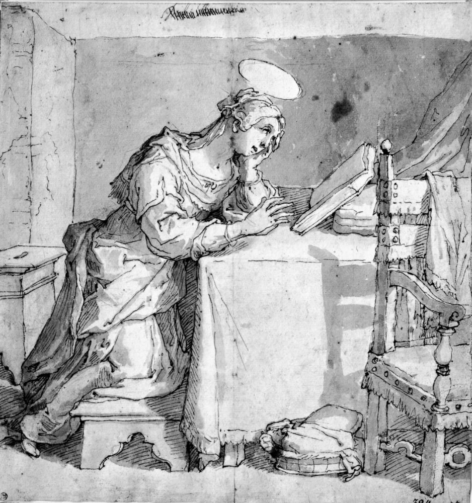 Maria Magdalena in prayer by Antonio Viviani