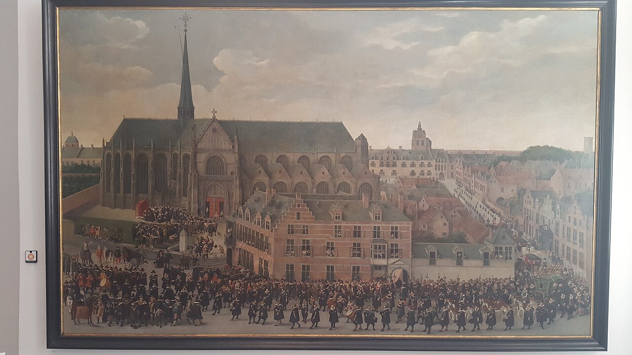 Archduchess Isabella at the shooting at the Church of Our Blessed Lady of the Sablon in Brussels by Antoon Sallaert