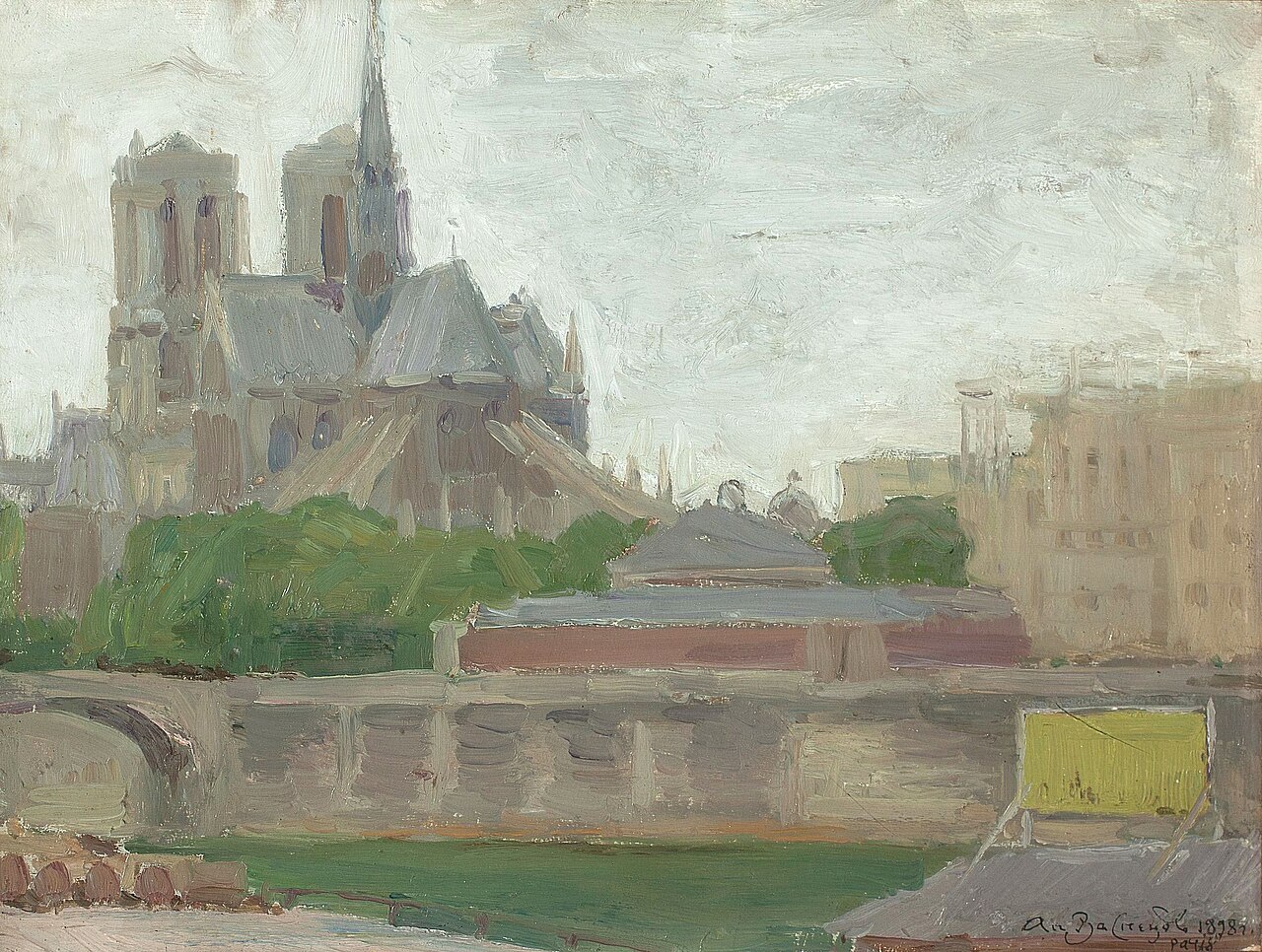 Notre Dame de Paris by Apollinary Vasnetsov