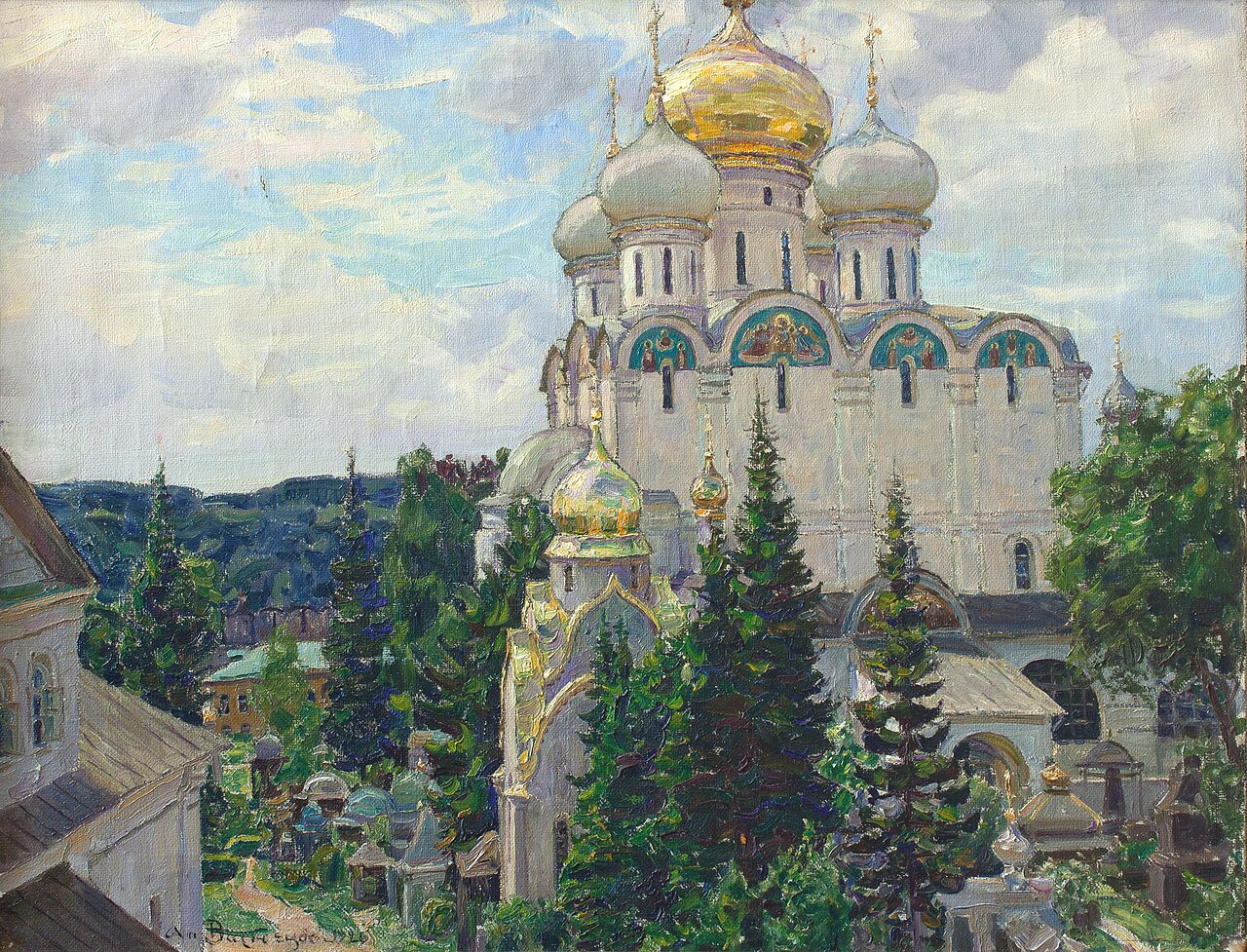 Novodevichy cathedral by Apollinary Vasnetsov