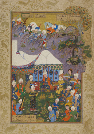 Shapur returning to Khusraw by Āqā Mīrak