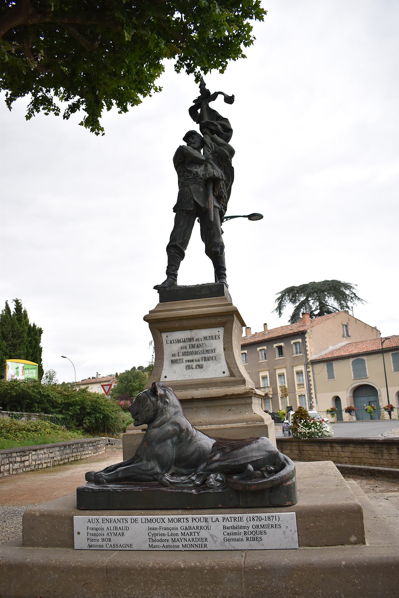 Franco-Prussian War memorial of Limoux by Aristide Croisy