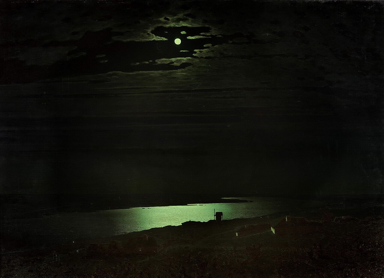 Moonlit Night on the Dnieper by Arkhip Kuindzhi