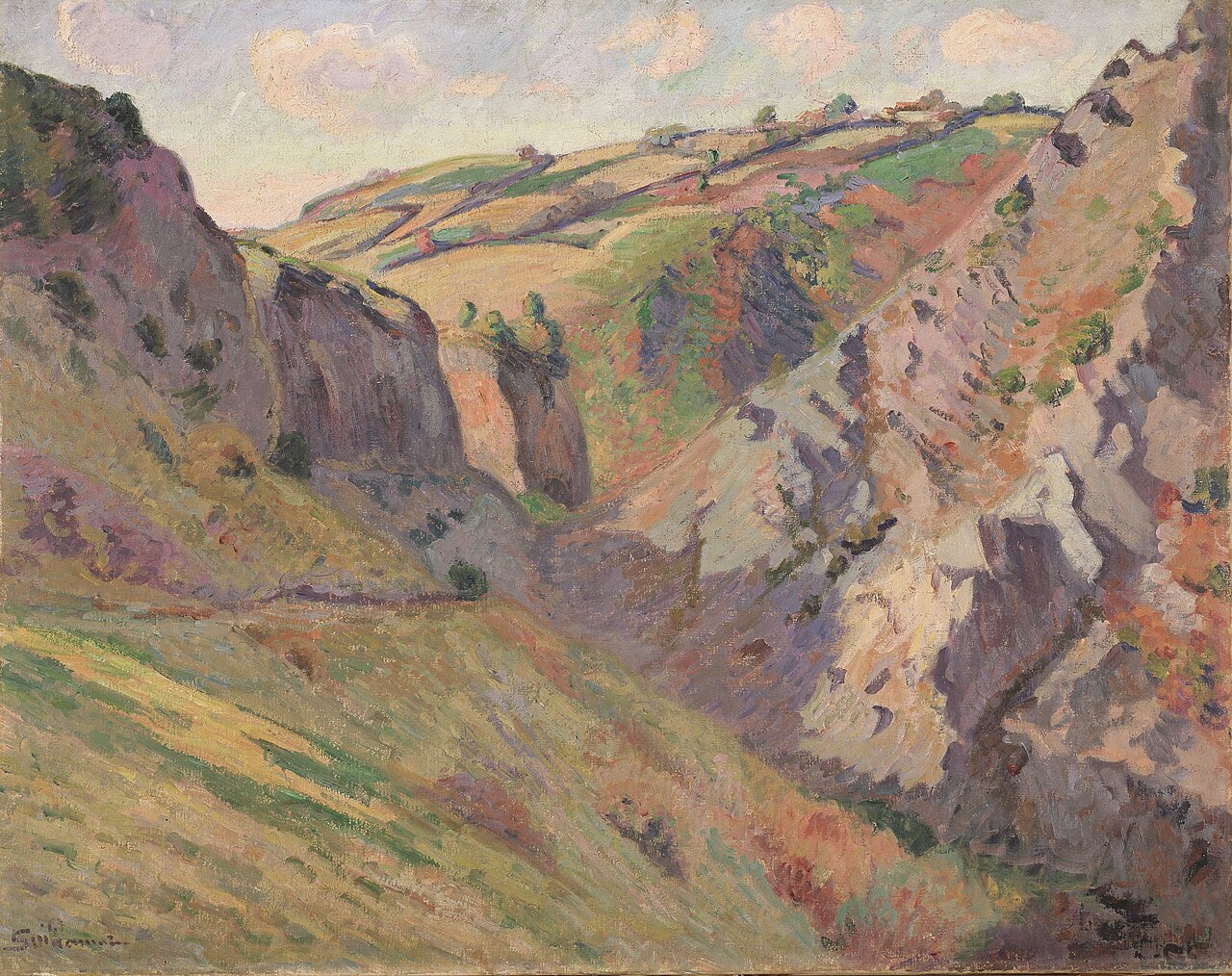 The Caverns of Prunal near Pontgibaud (Auvergne) by Armand Guillaumin