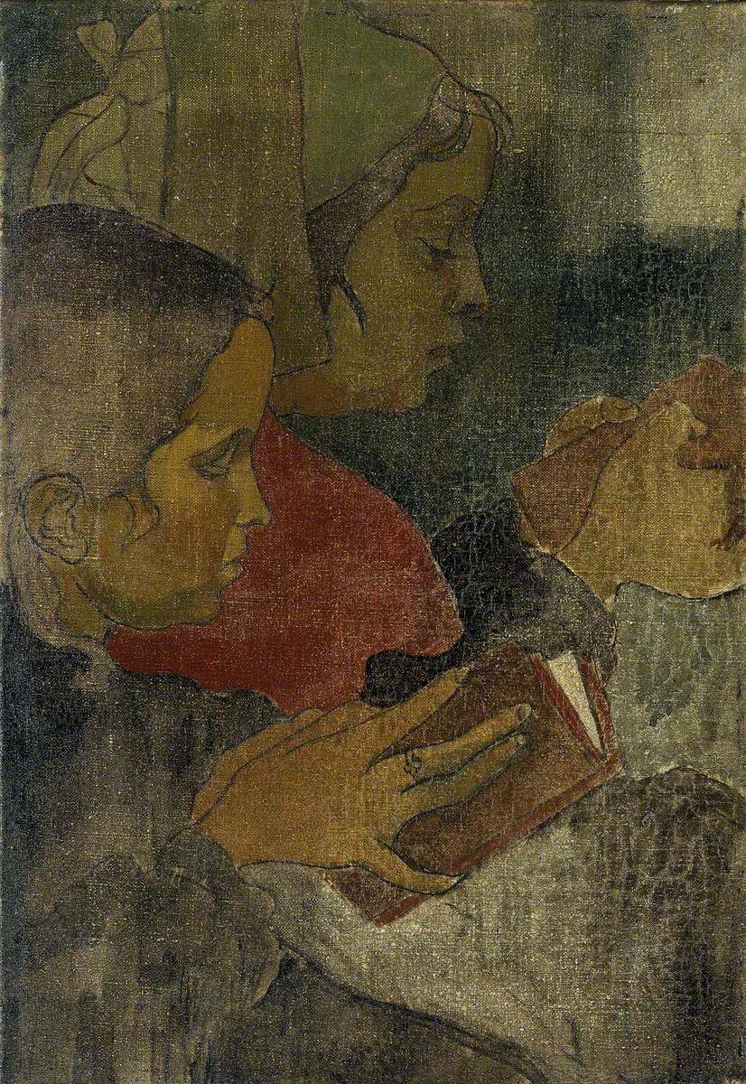 Breton Peasant Women at Mass by Armand Seguin