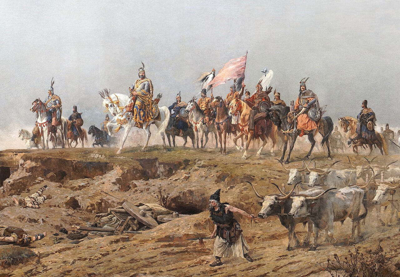 Arrival of the Hungarians (Feszty Panorama). by Árpád Feszty
