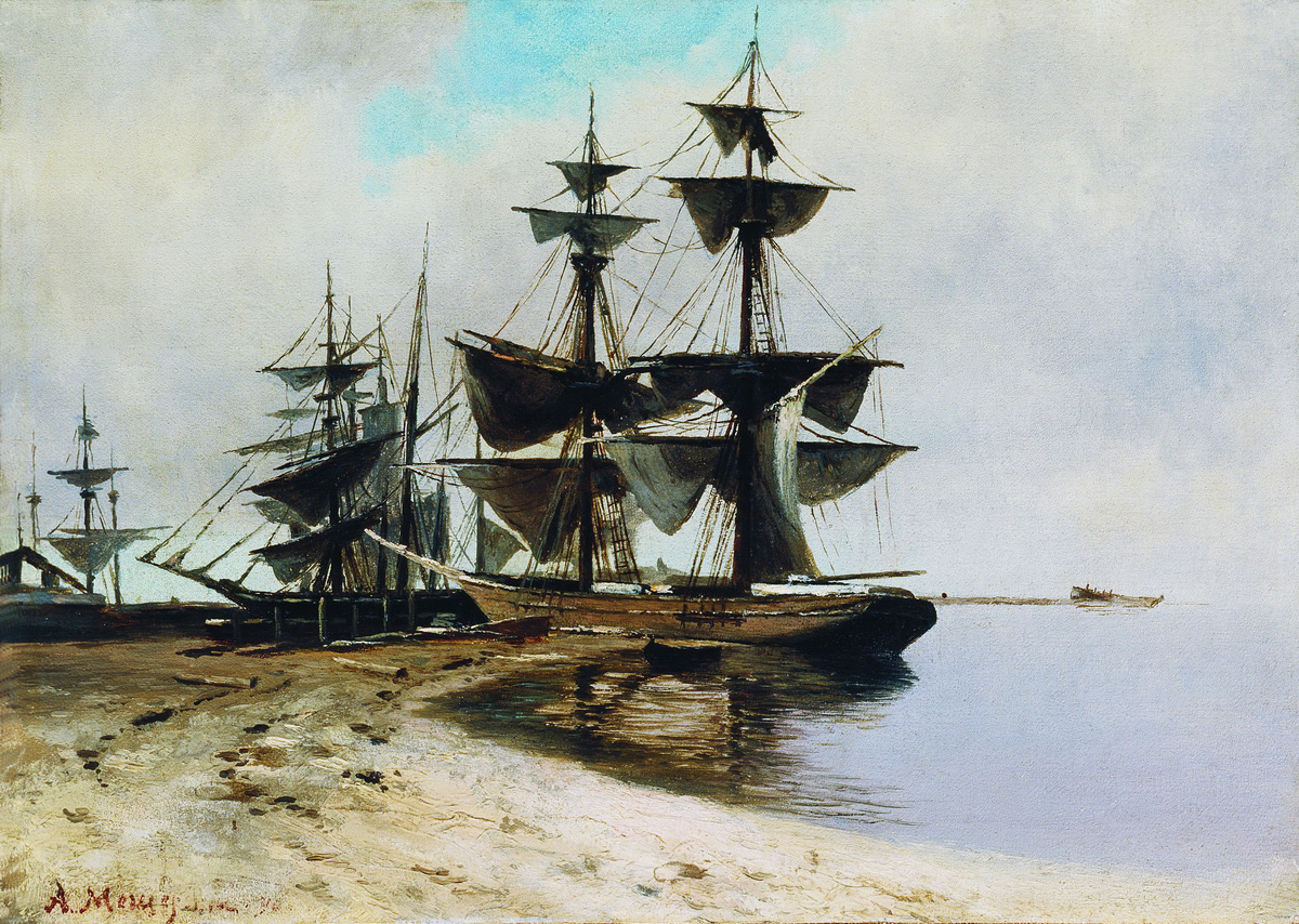 Coastal Scene by Arseny Meshchersky