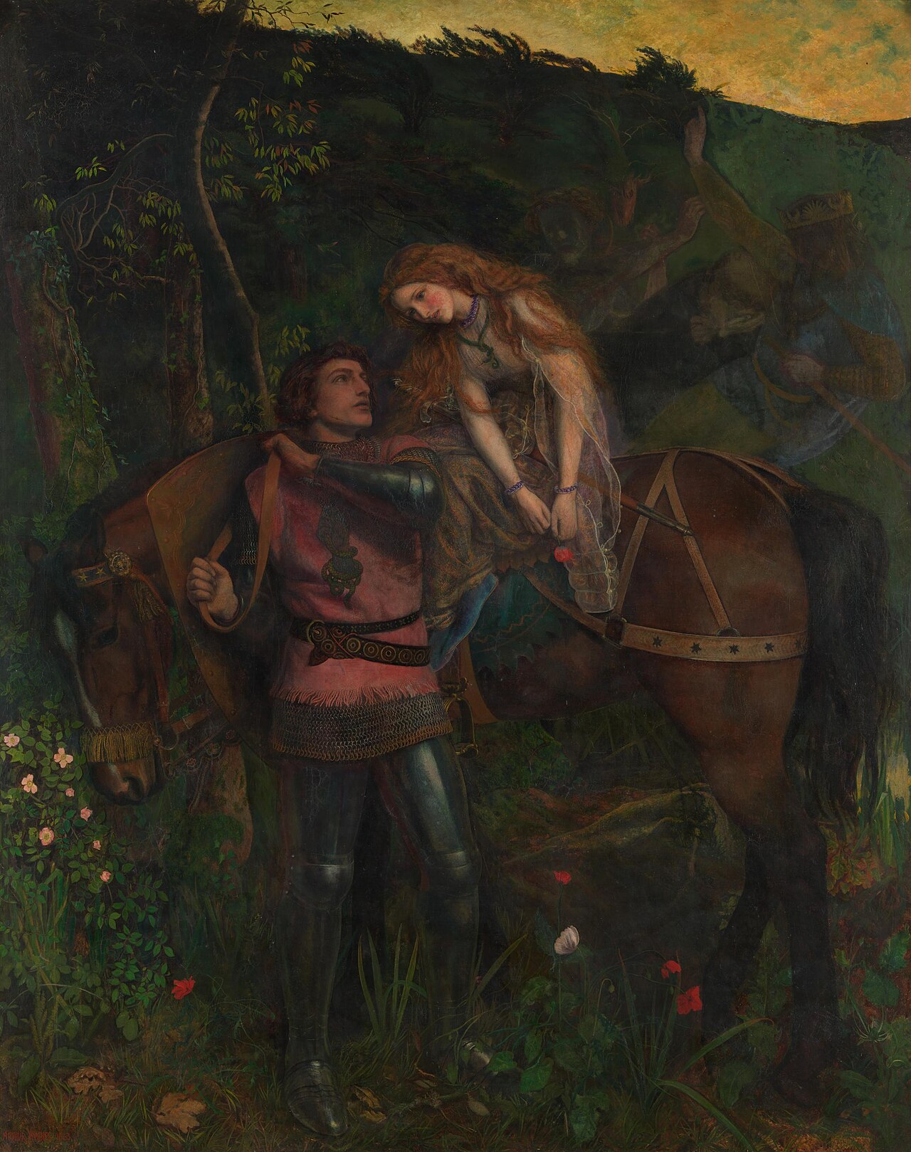 La Belle Dame sans merci by Arthur Hughes