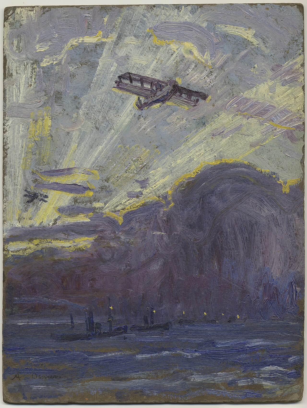 Sketch for Minesweepers and Seaplanes by Arthur Lismer