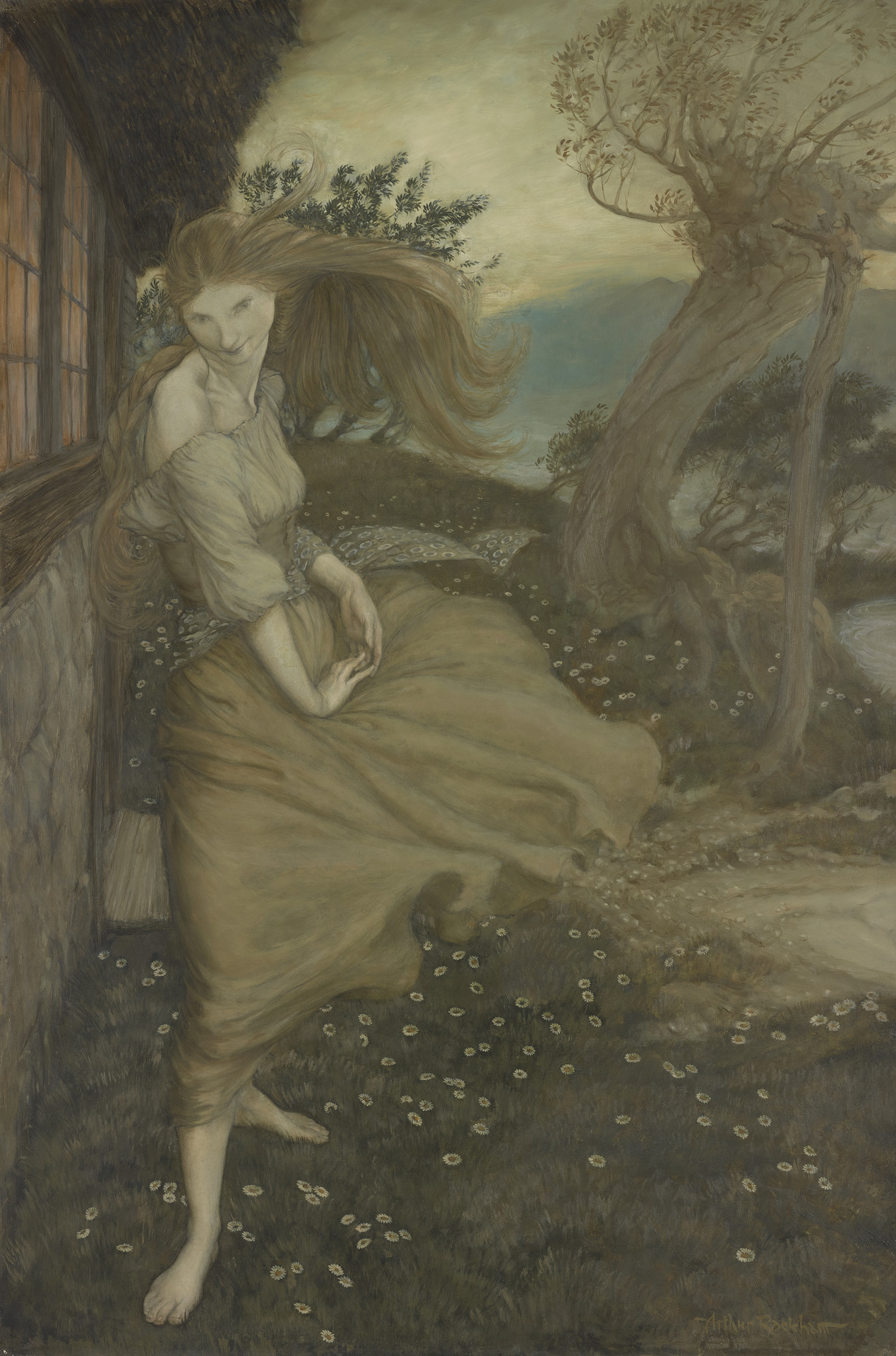 Undine at the Window by Arthur Rackham