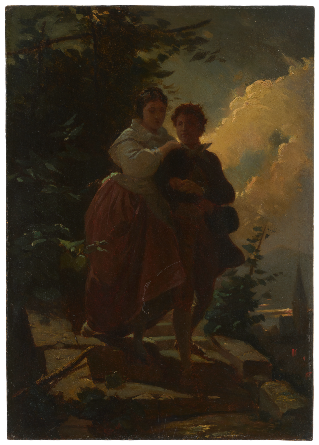Hermann and Dorothea by Arthur von Ramberg