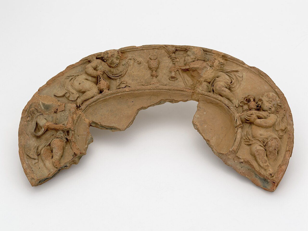 Terracotta model for an ampoule tray by Artus Quellinus II