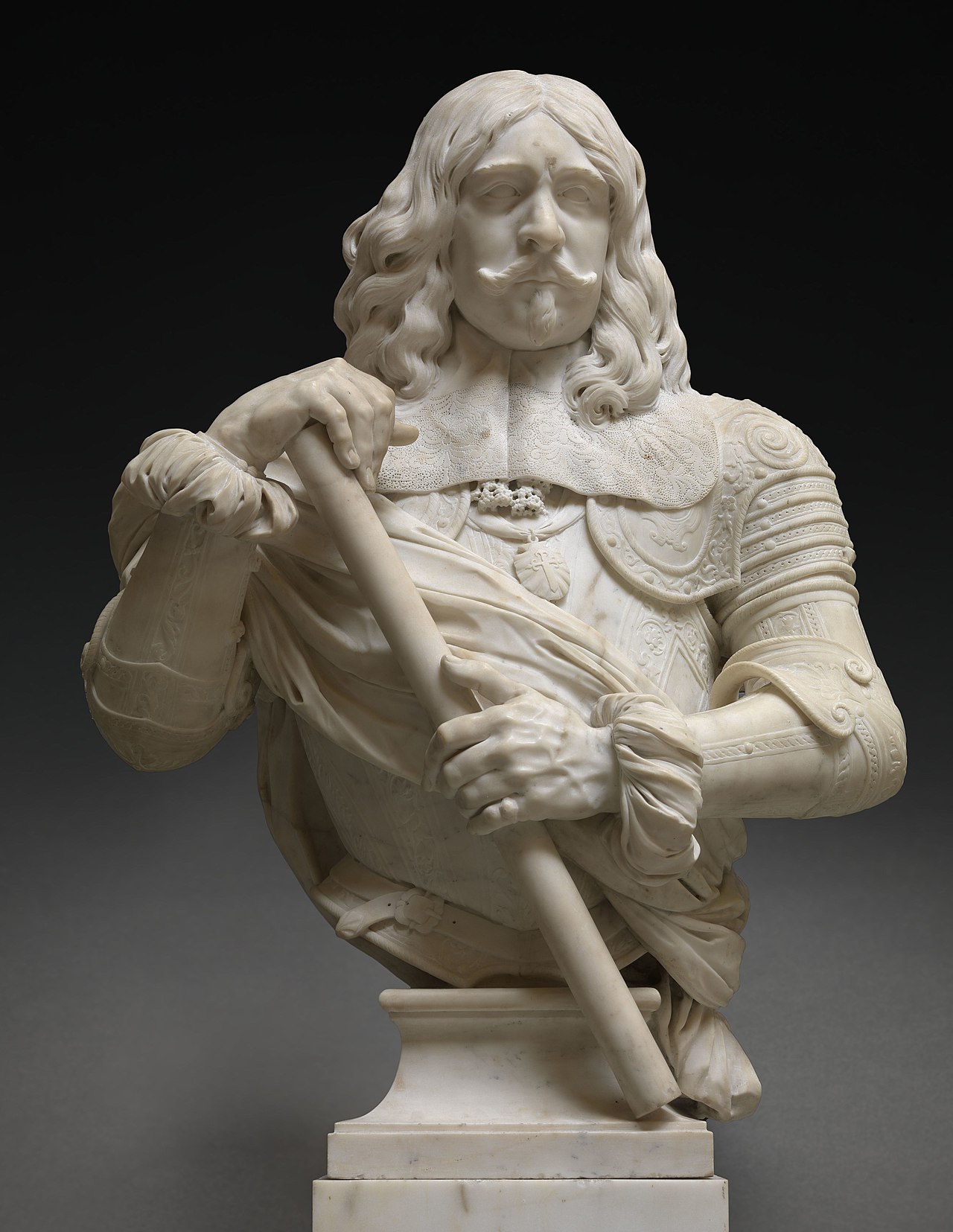 Luis de Benavides Carillo, Marquis of Caracena, Governor of the Habsburg Netherlands by Artus Quellinus the Elder