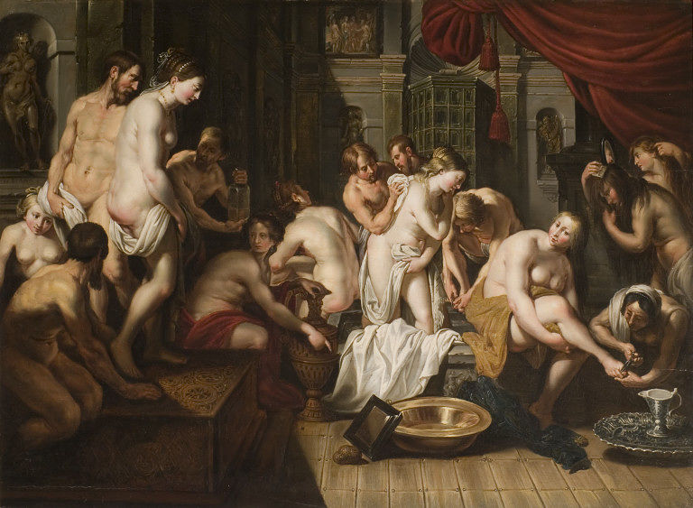 Esther's Toilet in the Harem of Ahasuerus by Artus Wolffort