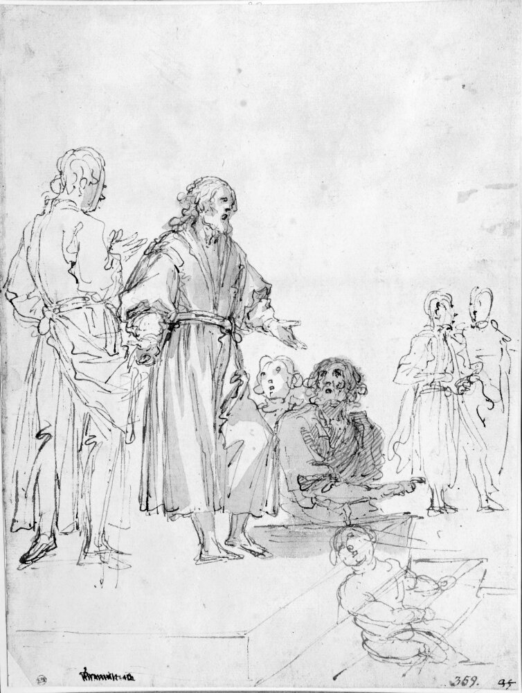 Speaker addressing an audience by Astolfo Petrazzi