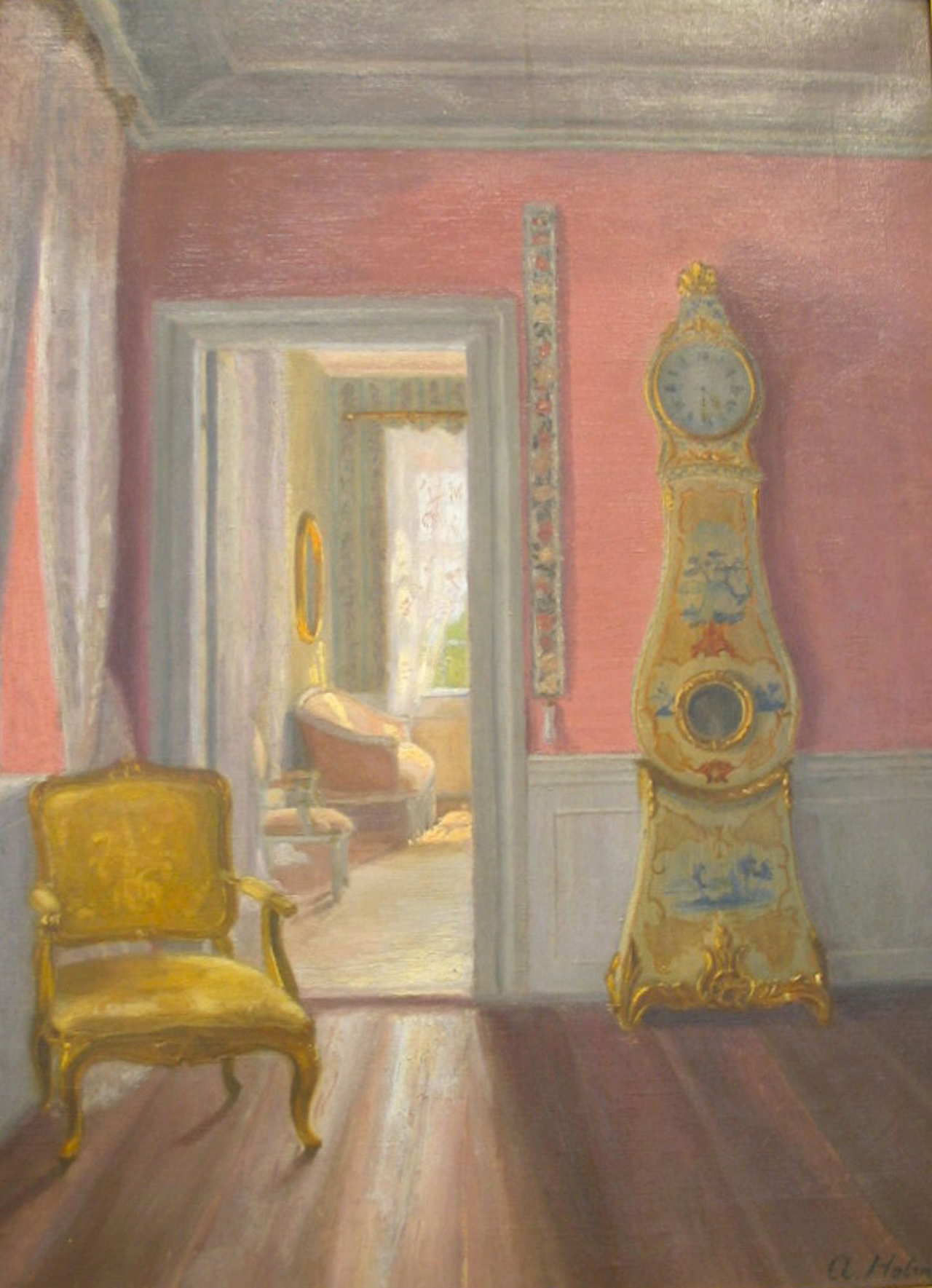 Interior in sunlight. by Astrid Holm