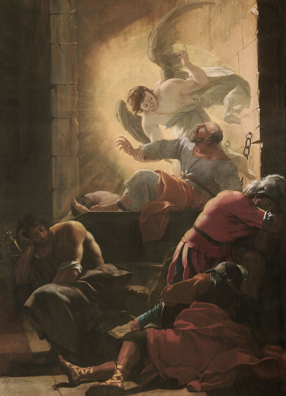 The Deliverance of Saint Peter by Aubin Vouet