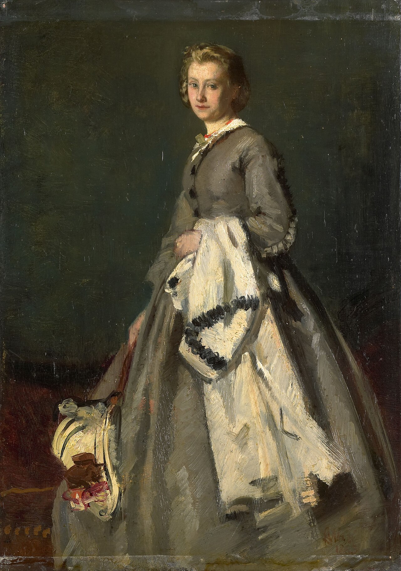 A young Woman by August Allebé