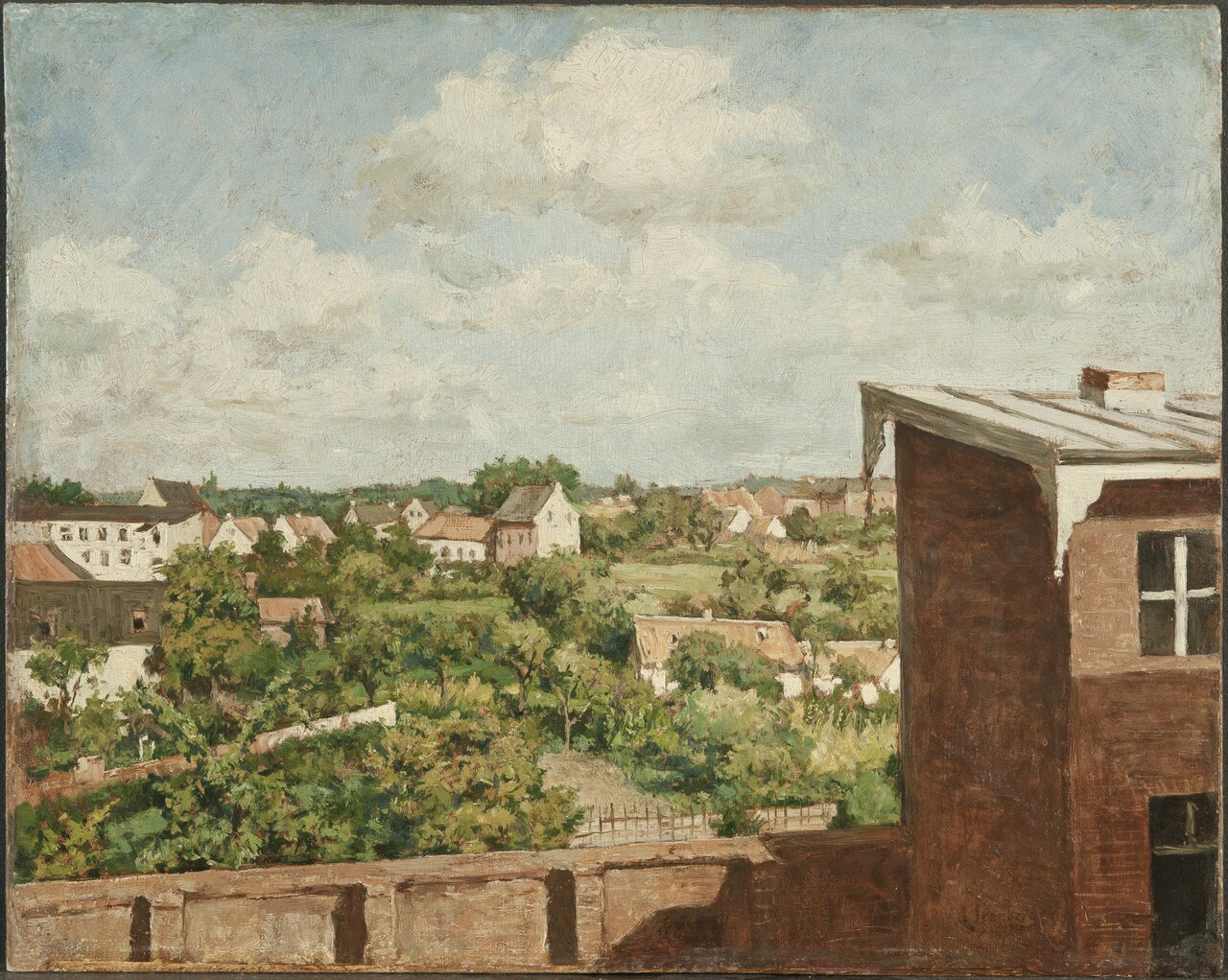 View from Düsseldorf by August Jernberg
