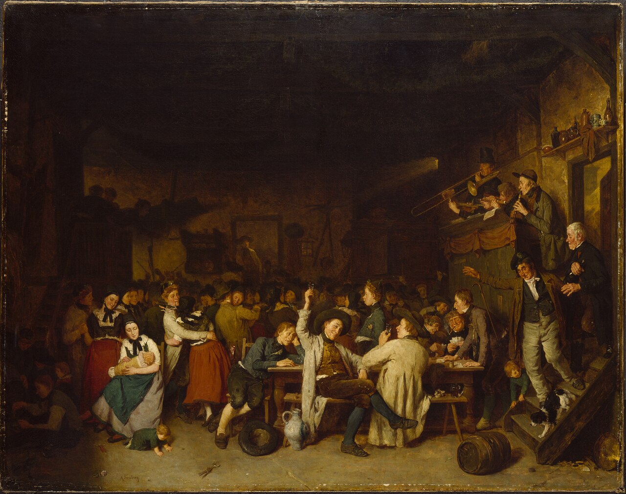 Westphalian Peasants' Revels by August Jernberg