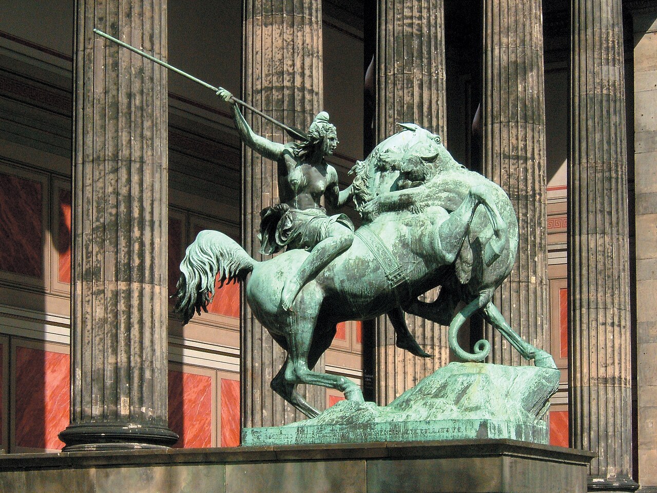 Amazon on Horseback by August Kiss