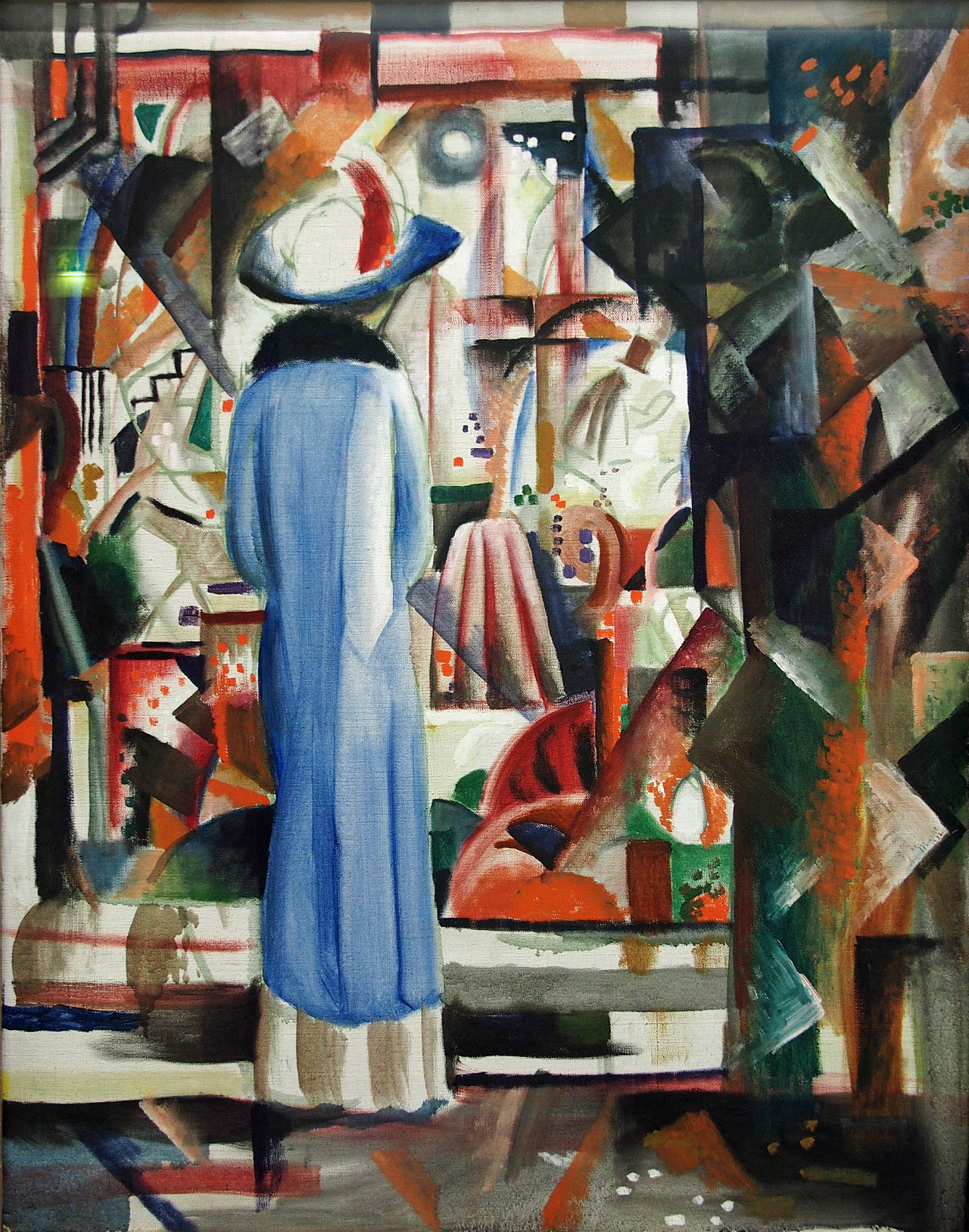 Large Bright Showcase by August Macke
