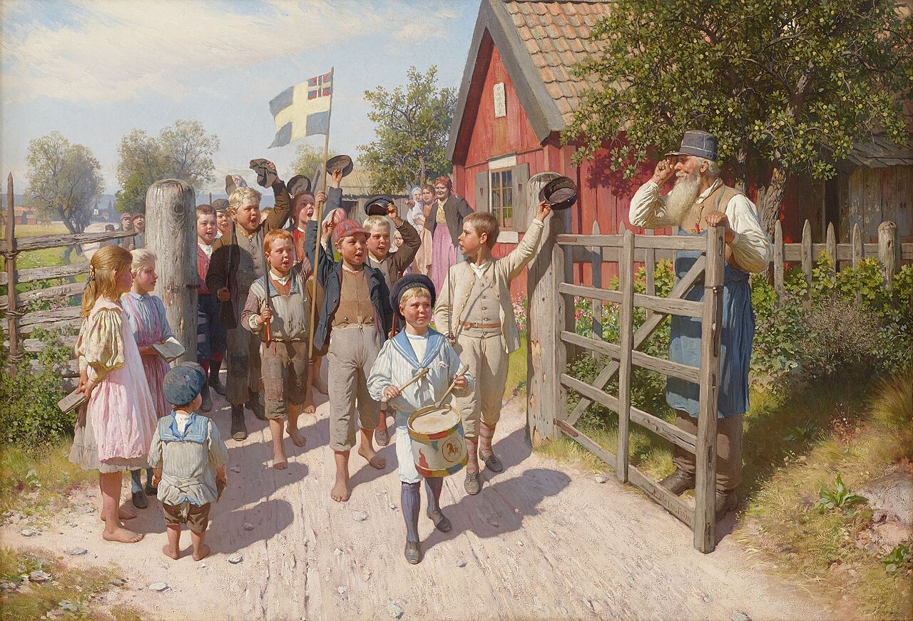 The old and the young Sweden by August Malmström