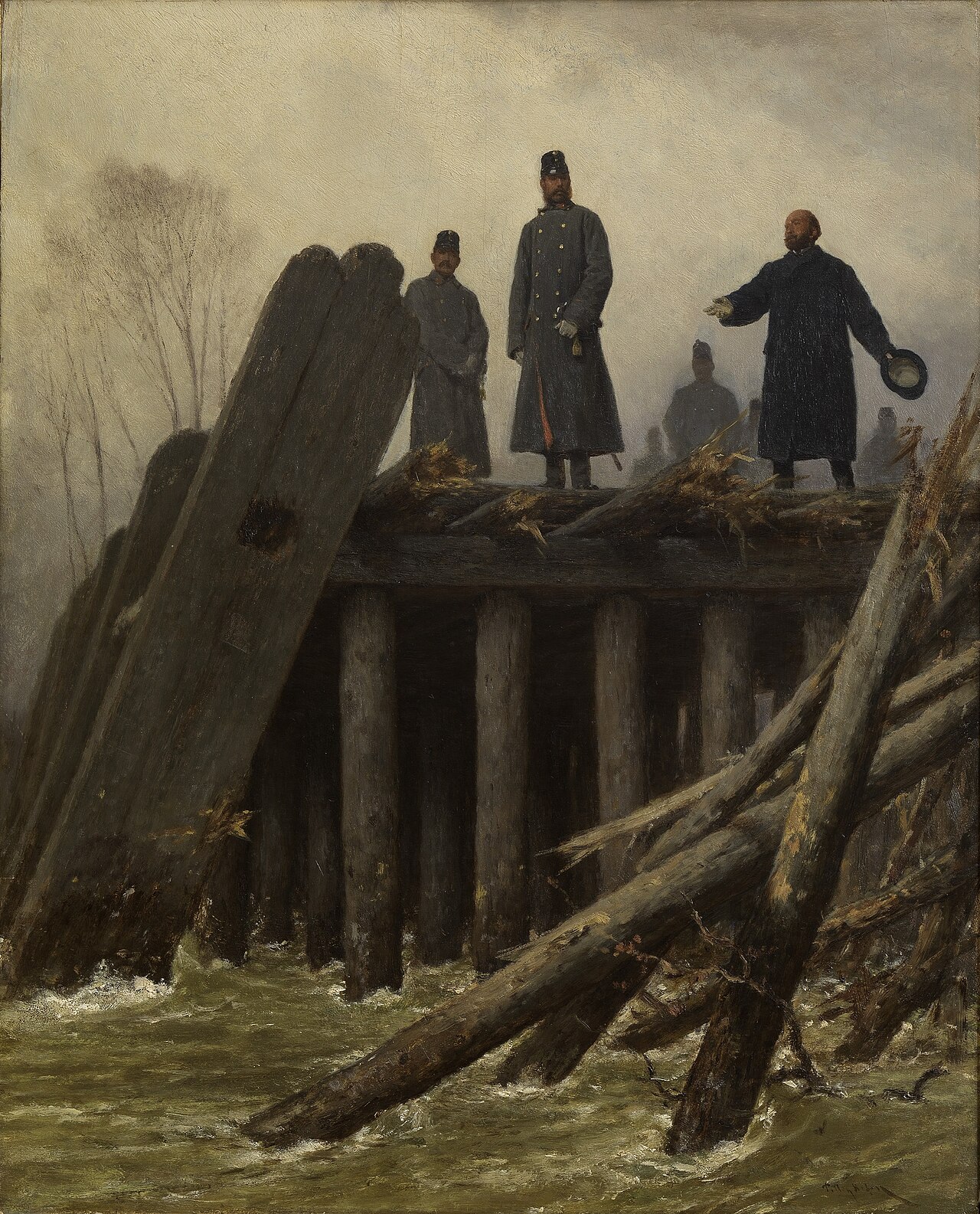 Franz Joseph I on Taborbrücke, 1862 by August von Pettenkofen