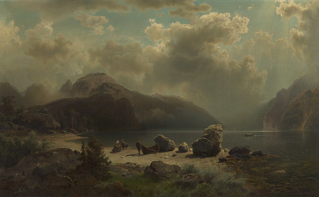 Norwegian Fjord by August Wilhelm Leu