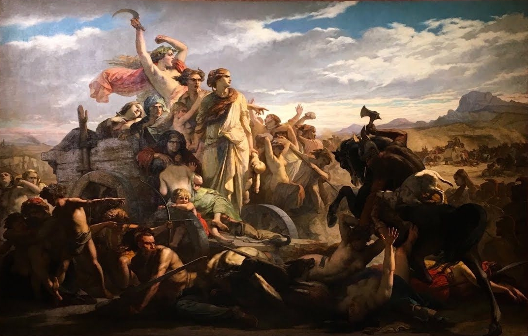 Les Femmes Gauloises by Auguste-Barthélemy Glaize
