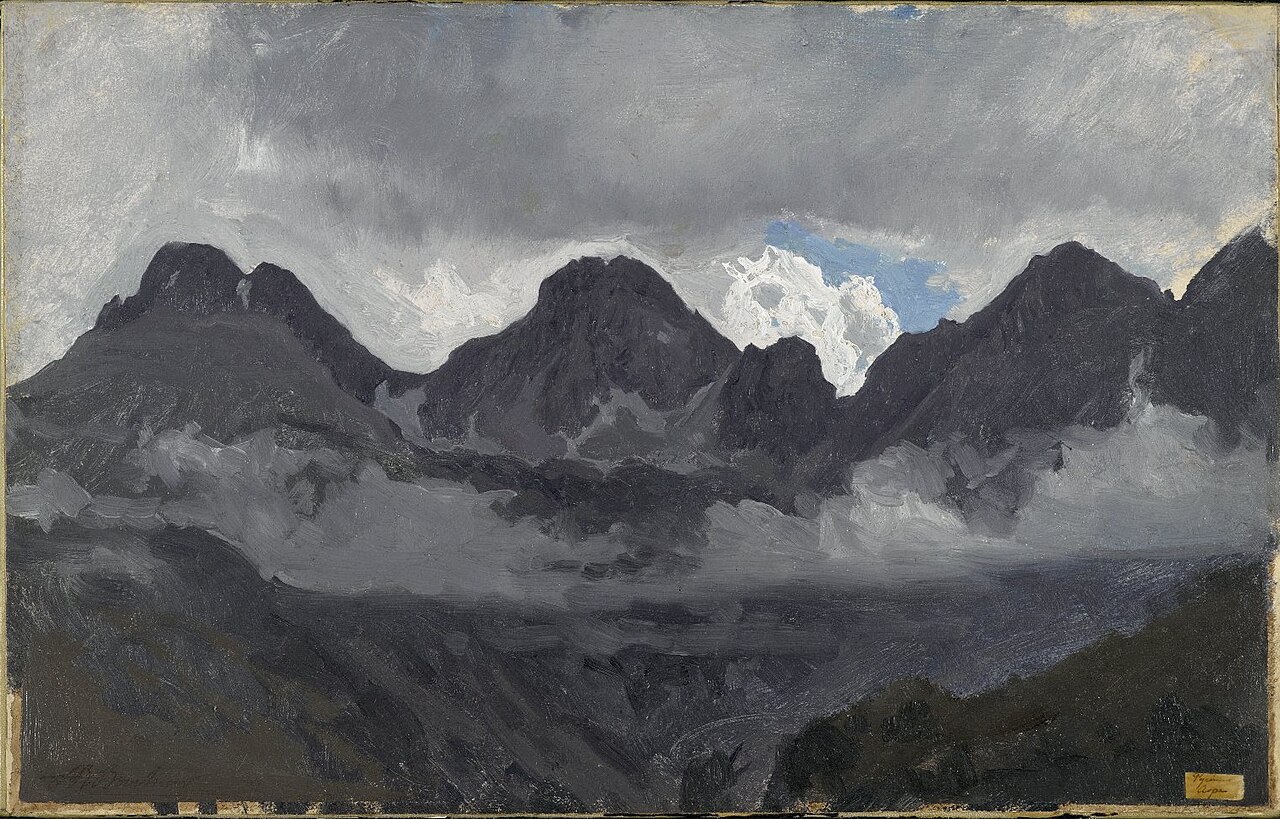Mountains with Mist by Auguste Bonheur