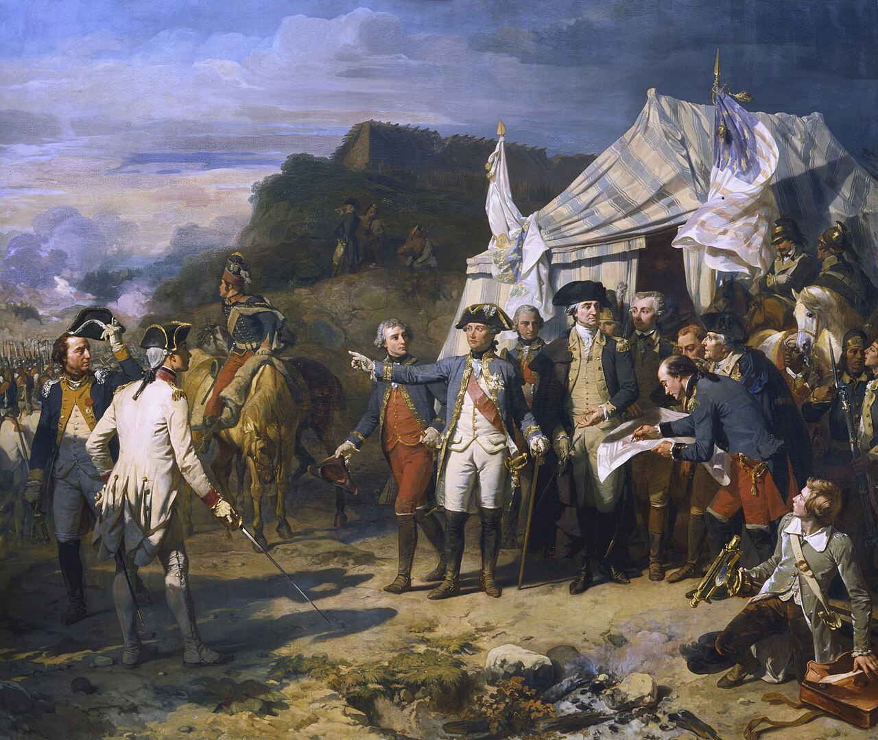 Siege of Yorktown by Auguste Couder