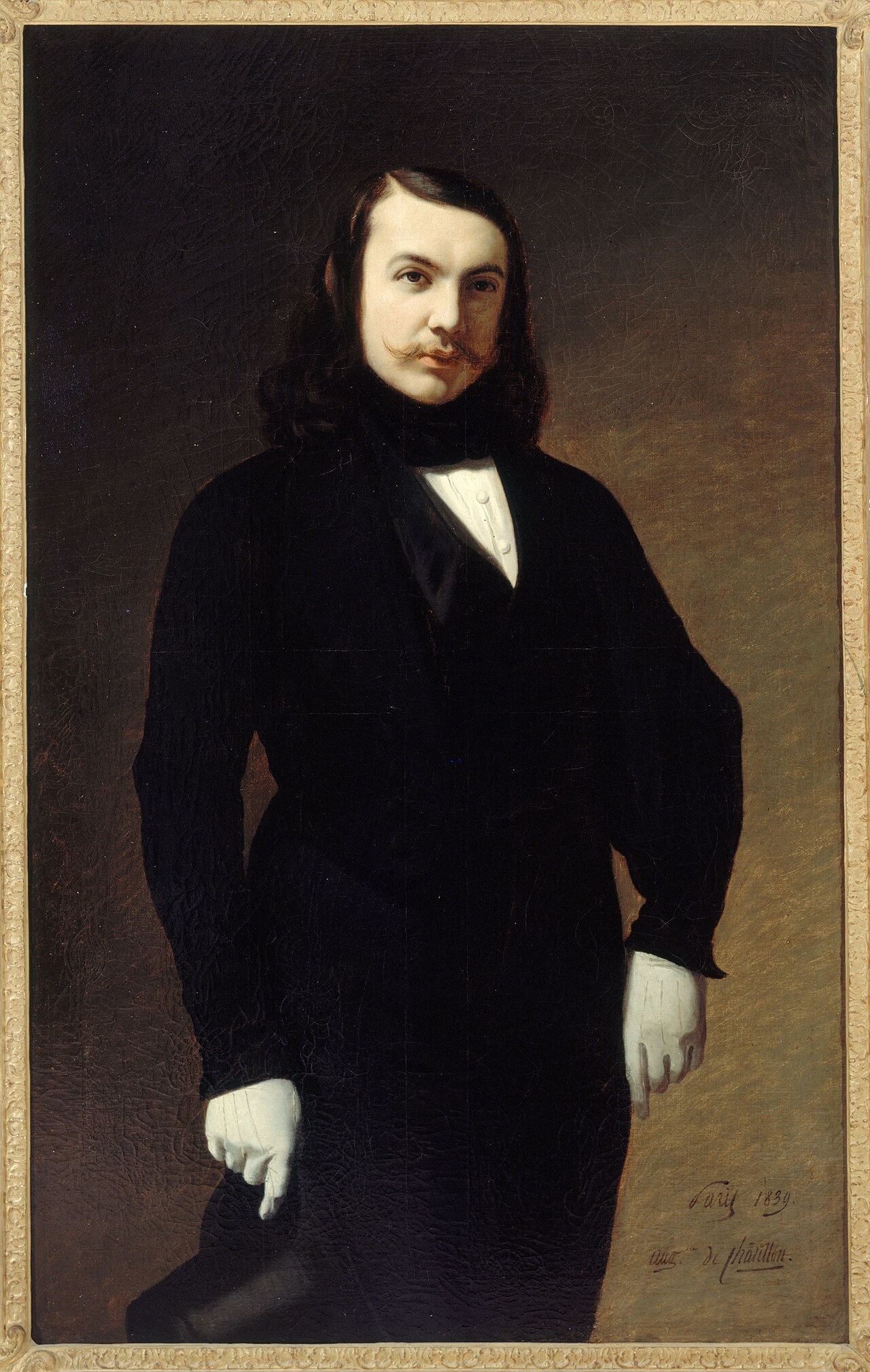 Portrait de Théophile Gautier (1811-1872) by Auguste de Châtillon