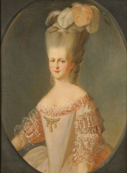 Portrait of Louise-Marie Adelaide of Bourbon, Duchess of Chartres by Auguste de Châtillon
