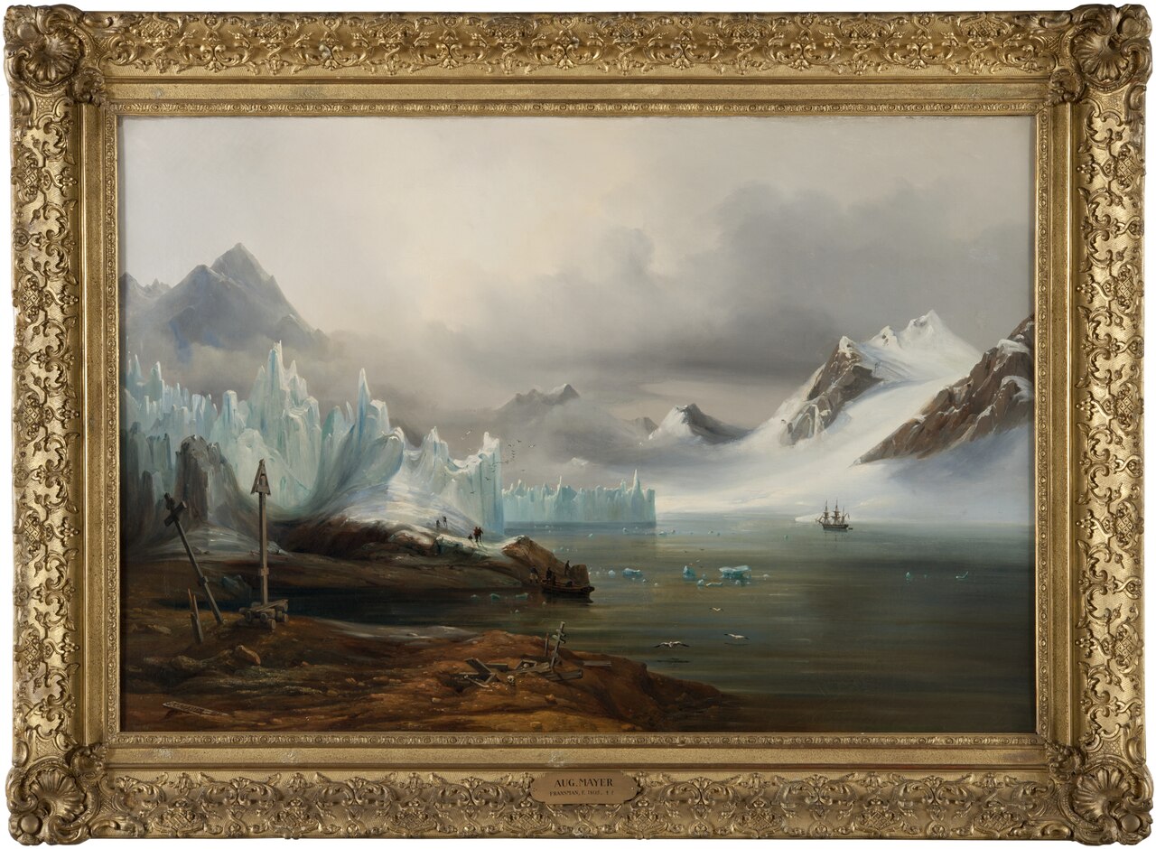 View from Spitzbergen by Auguste Étienne François Mayer