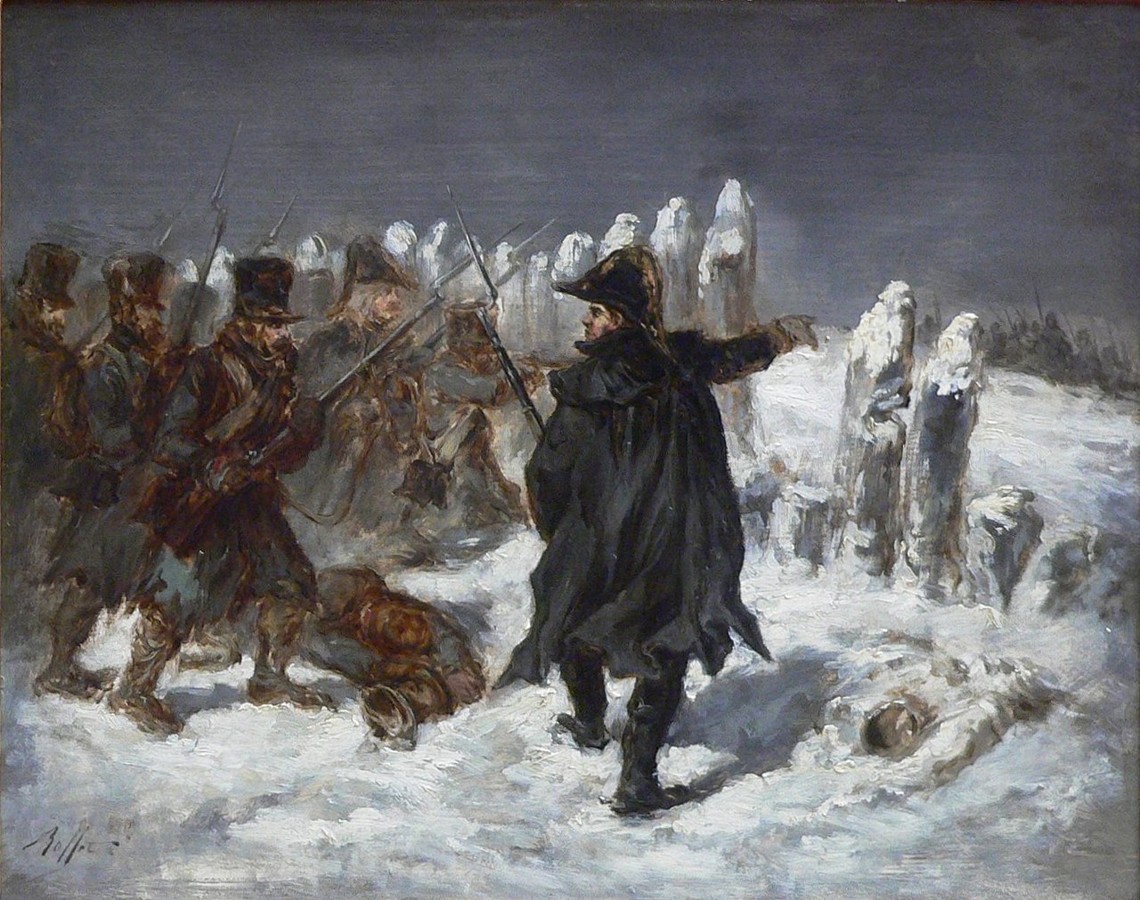 Marshal Ney at the Kowno redoubt by Auguste Raffet