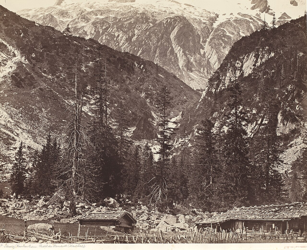 Chalet de Handeck, Hasli Valley, Canton Bern, Switzerland by Auguste-Rosalie Bisson