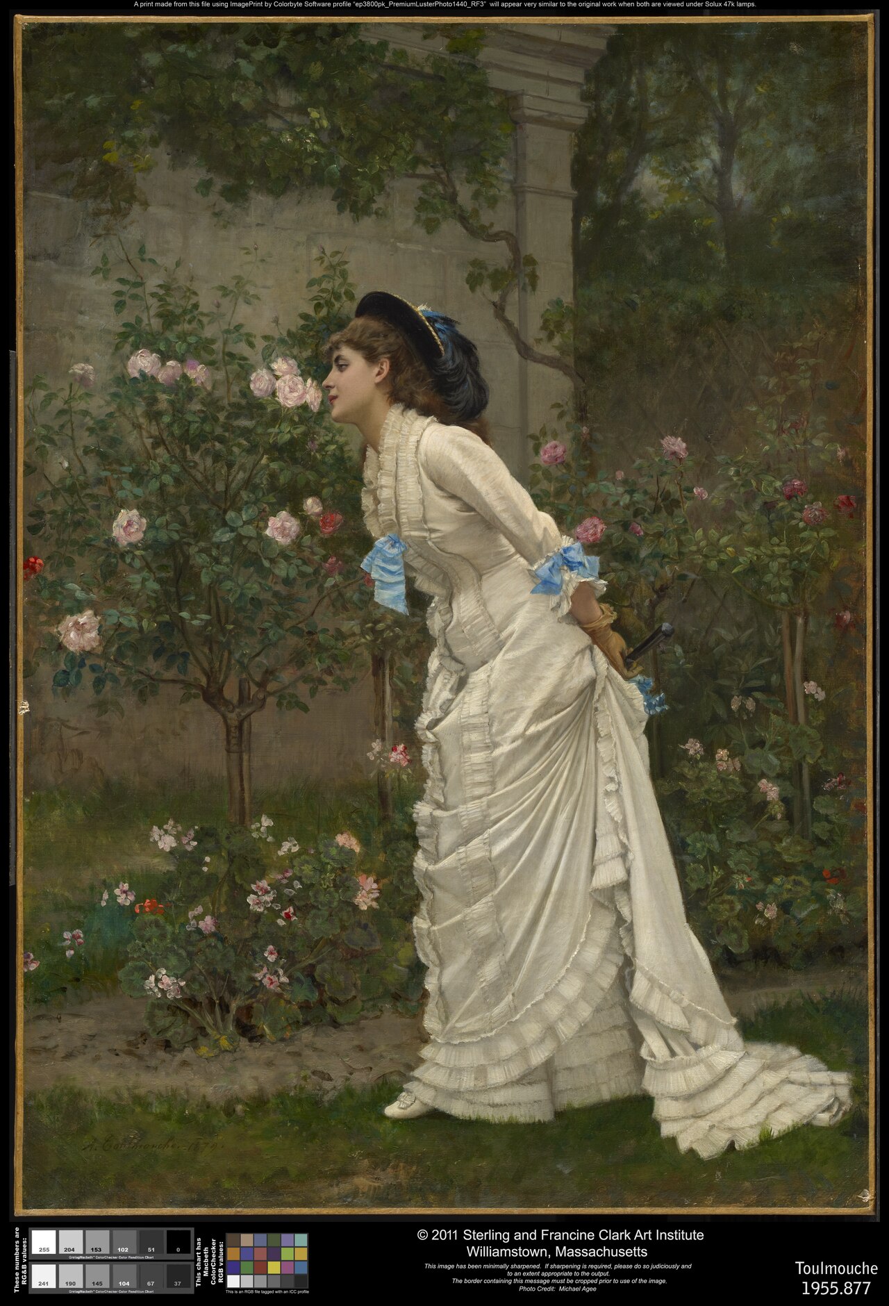 Woman and Roses by Auguste Toulmouche